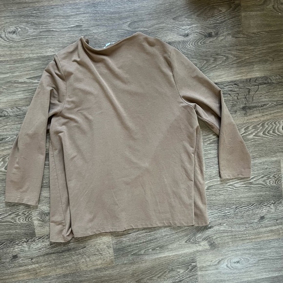 J. Jill Pure Jill Nutmeg Brown Pima Cotton Modal Zip Up Sweater Jacket size XL - Picture 3 of 8